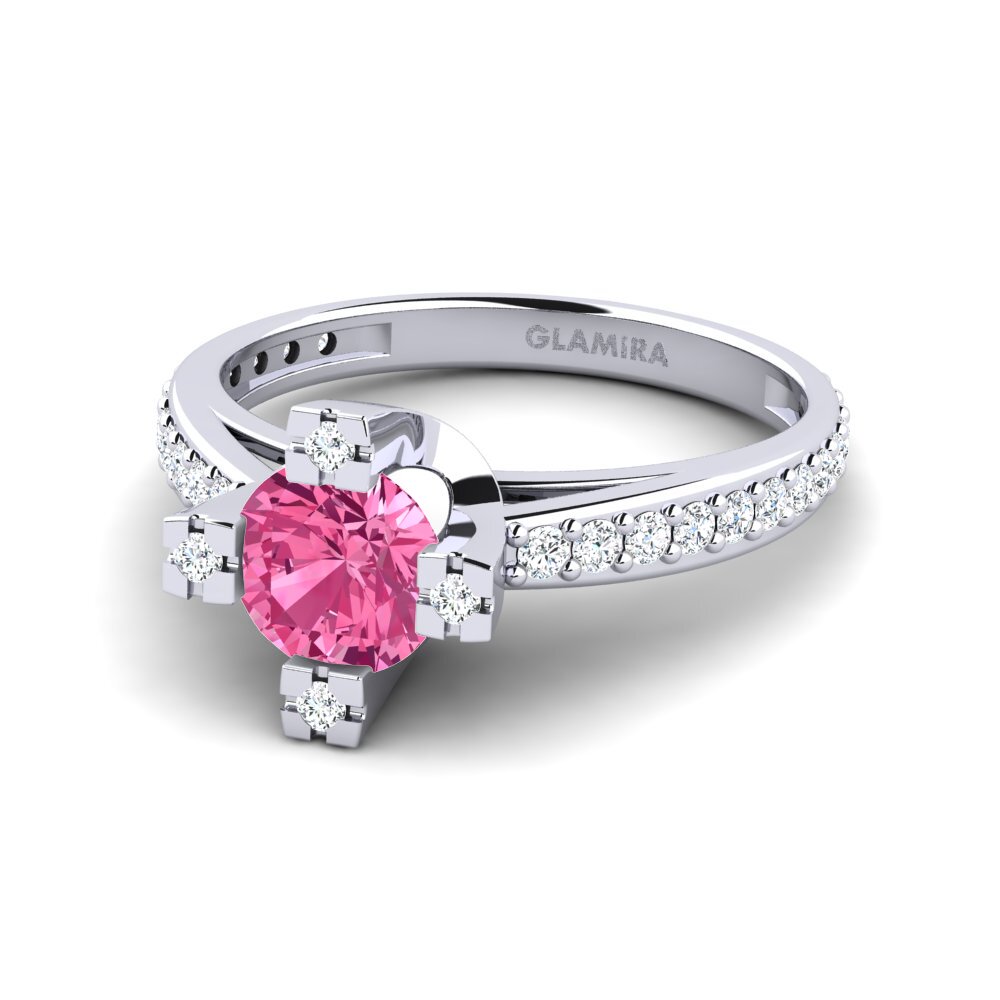 Pink Tourmaline Engagement Ring Fyndsw