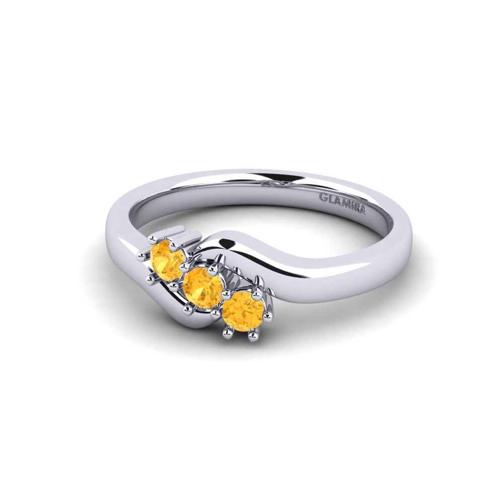 Citrine Engagement Ring Ivy