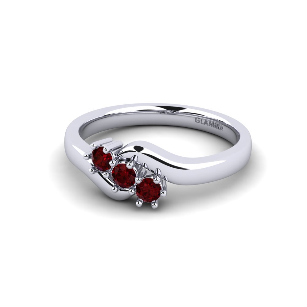 Garnet Engagement Ring Ivy