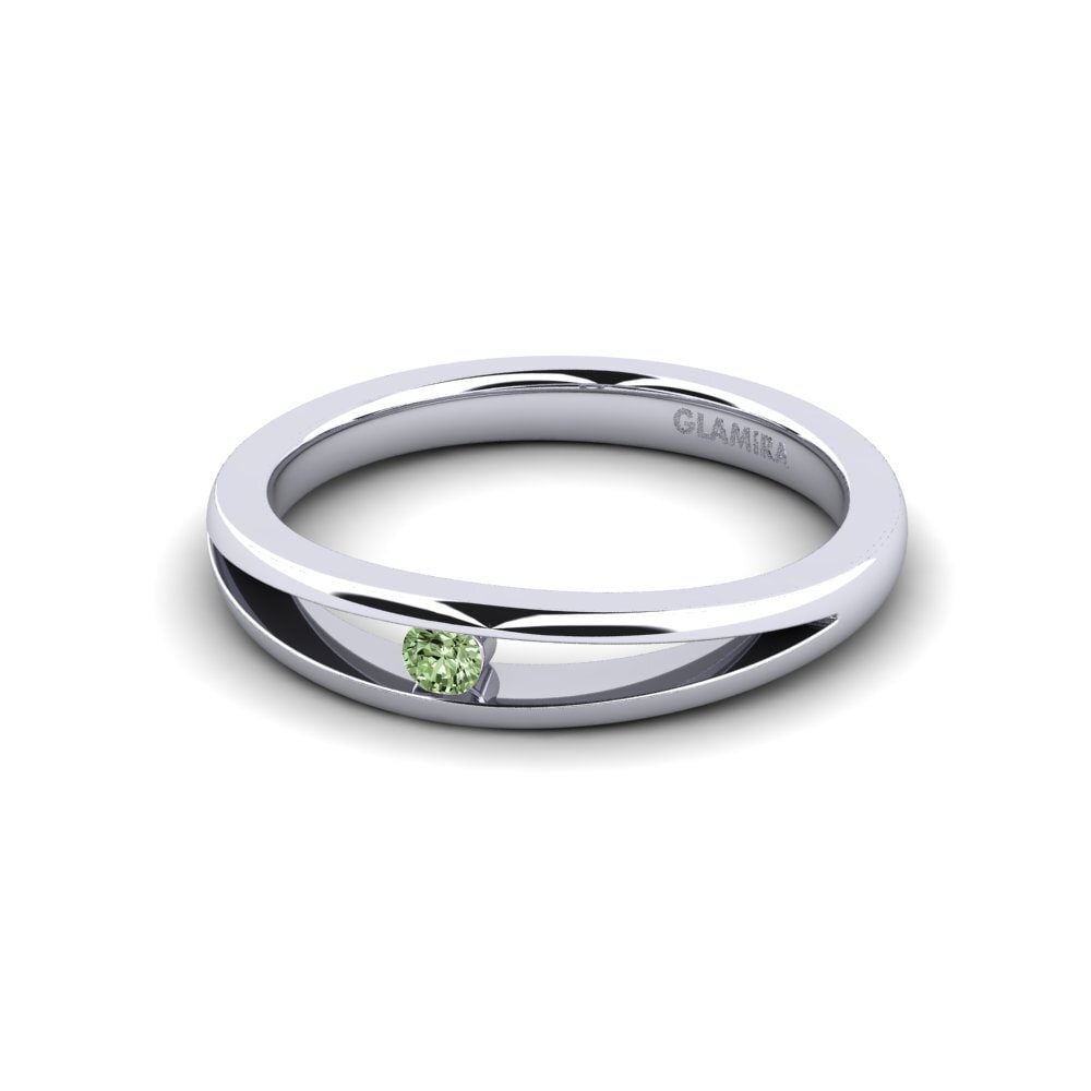 Green Diamond Engagement Ring Jessica 0.05 crt