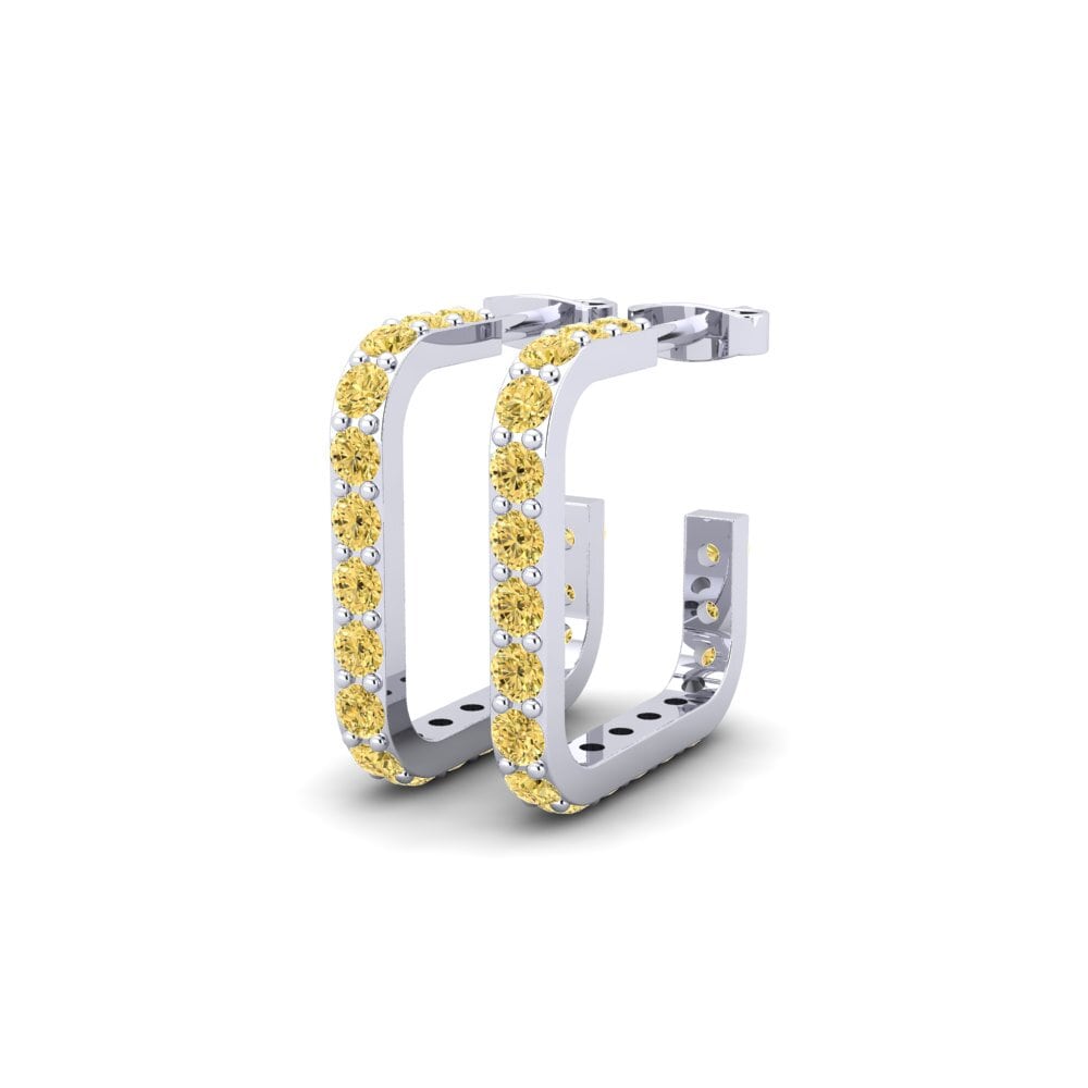 Diamante Amarillo Pendiente de mujer Gabriel