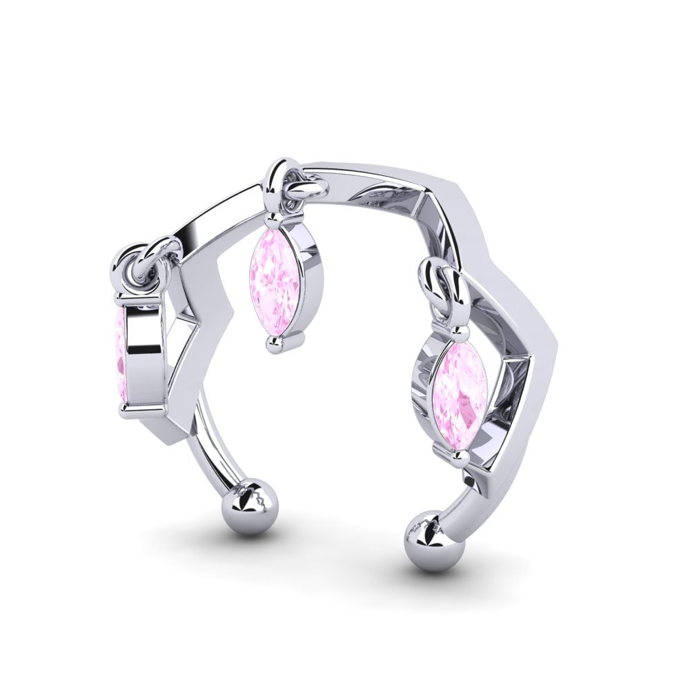 Marquise Pink Sapphire Women's Earring Gadd