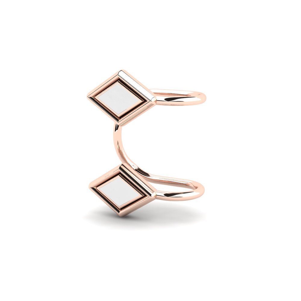 14k Oro Rosa Pendiente Galaau