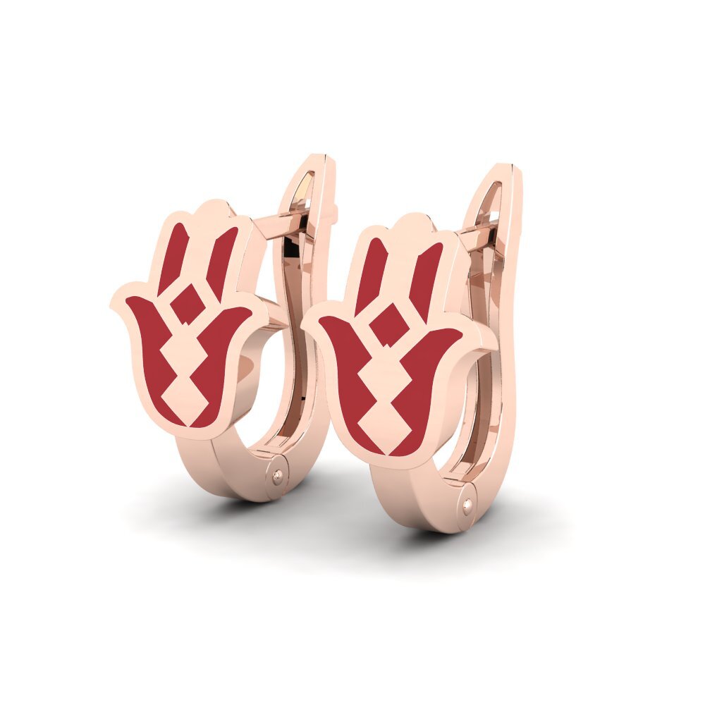 9ct Rose Gold Earring Galia
