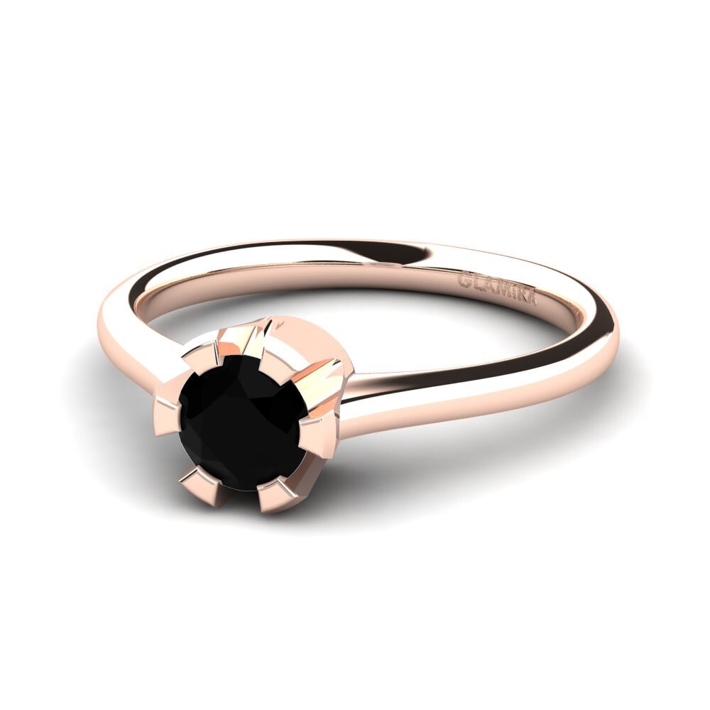 18k Rose Gold Engagement Ring Galilea 0.5 crt