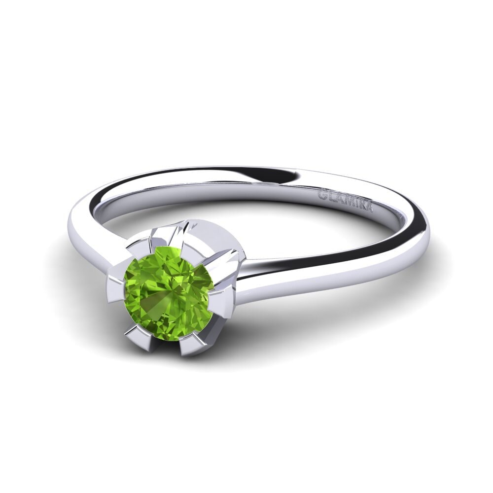Peridoto Anillo de compromiso Galilea 0.5 crt