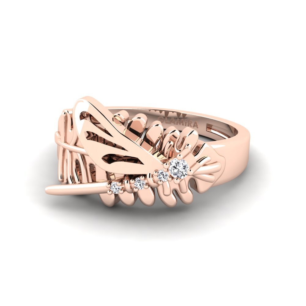 Rotgold 585 Ring Galion