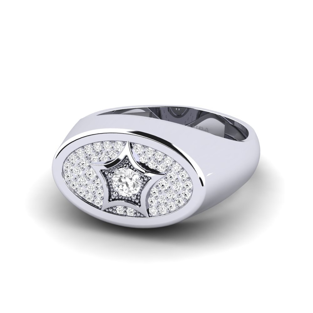 Zafiro blanco Anillo Galiot