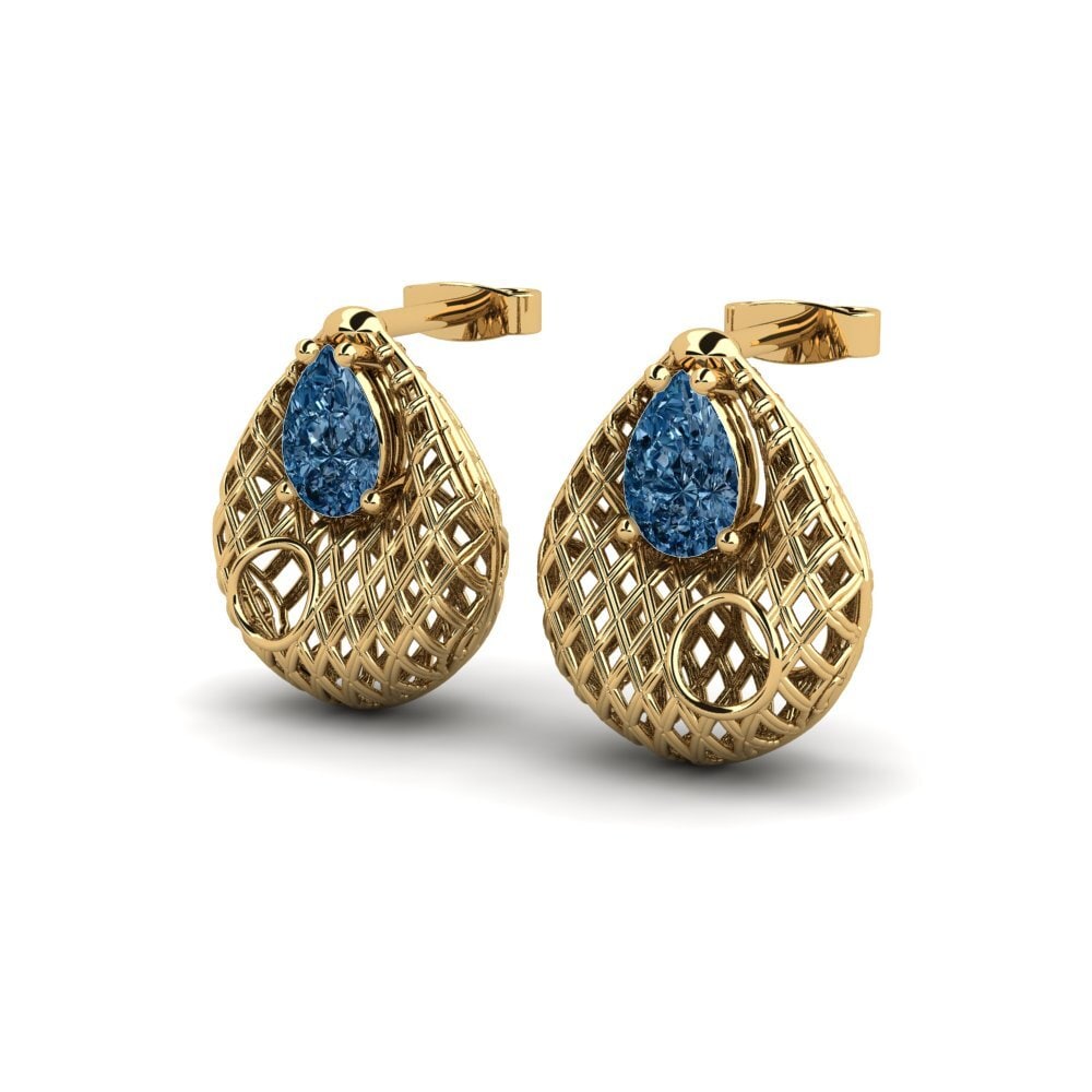 Diamante Azul Pendiente de mujer Galle