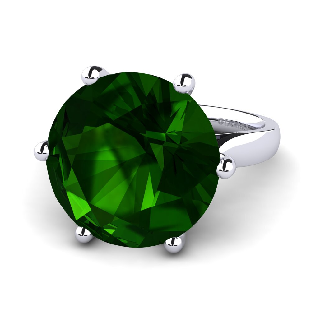 Turmalina verde Anillo Ganesa