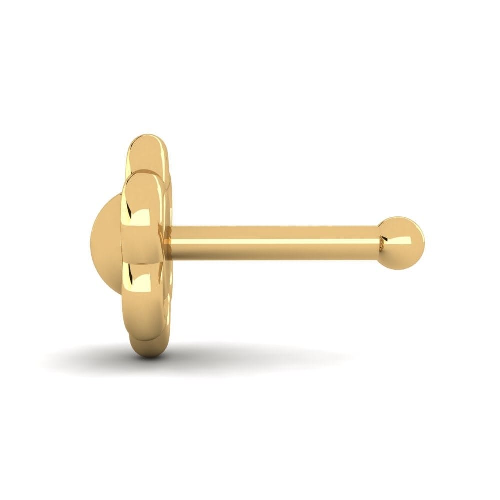 Piercing Oro Giallo 18K Perla Brillante per il Naso Piercing Oro Giallo 18K Perla Brillante per il Naso