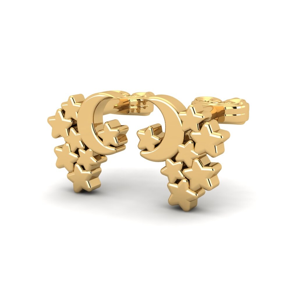 9k Oro Amarillo Pendientes Garance