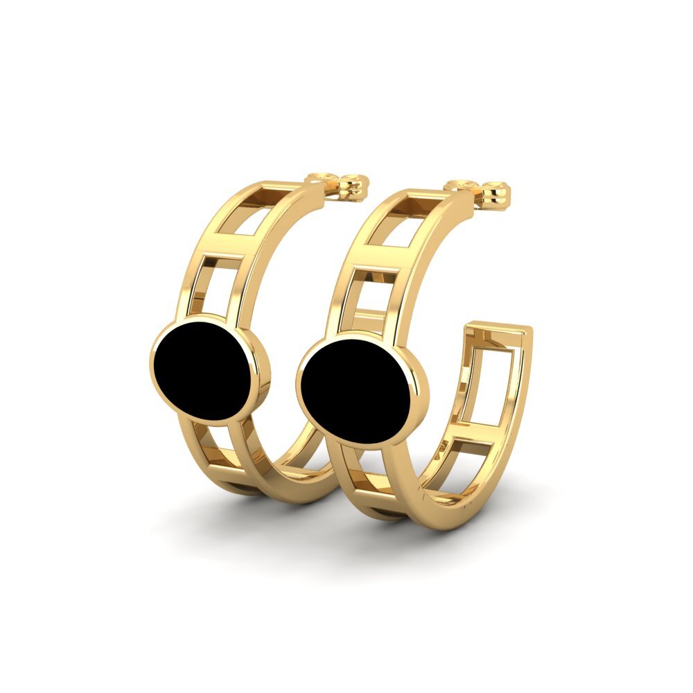 9k Oro Amarillo Pendientes Garg