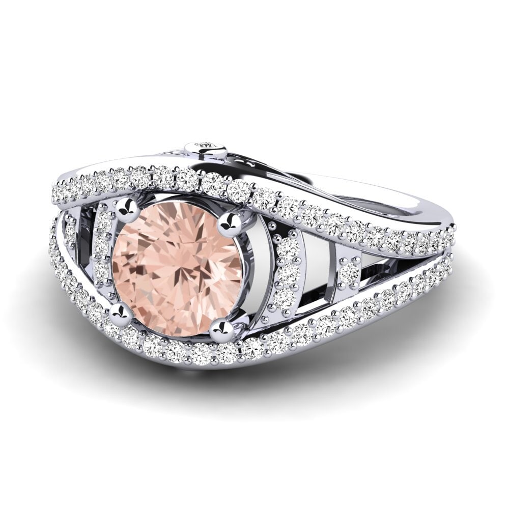 Morganita Anillo de compromiso Garland