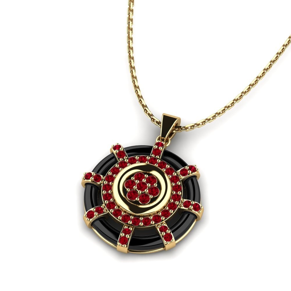 Circonita Roja Colgante de Mujer Garofalo