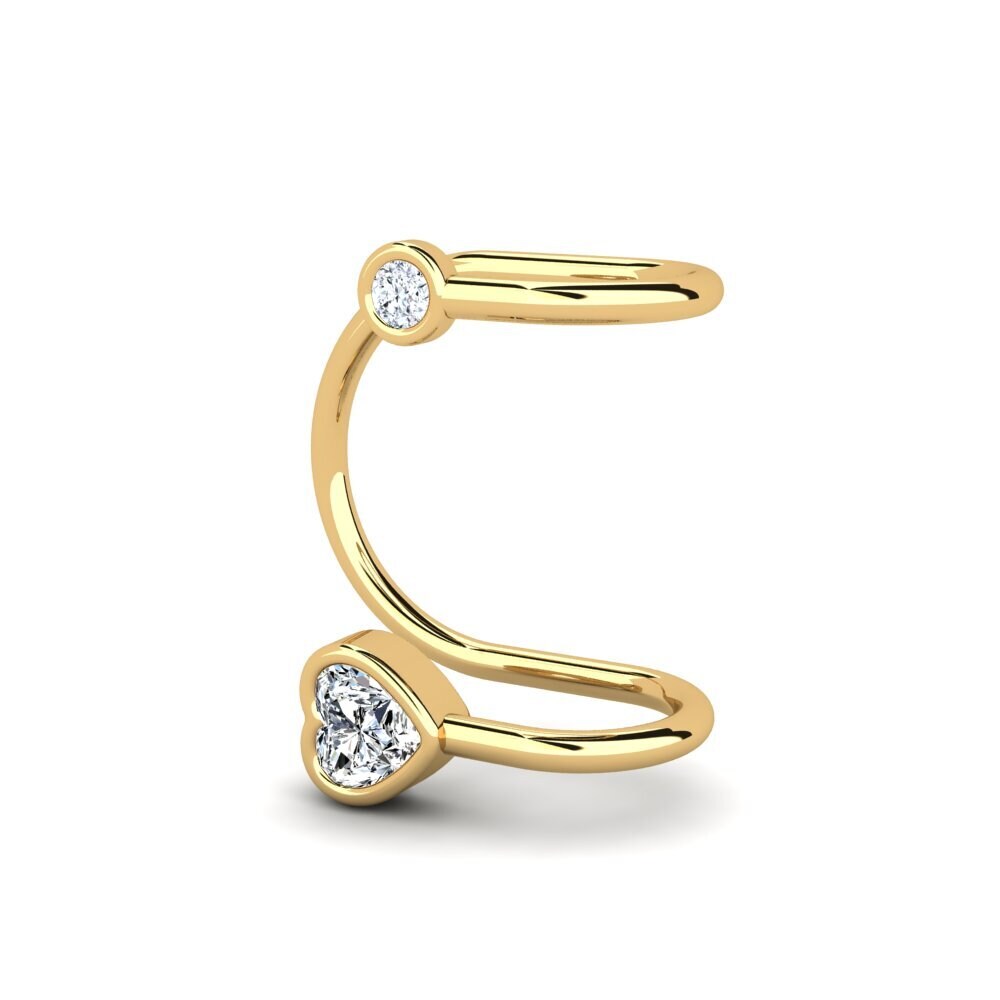 14ct Yellow Gold Zirconia Women's Earring Gaskell