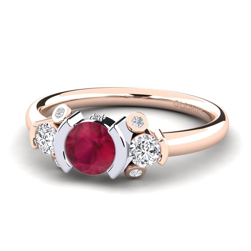 Rubí Anillo de compromiso Gaspara