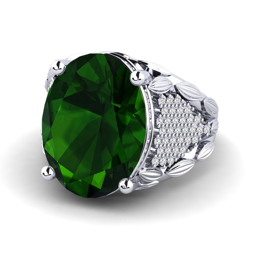 Turmalina verde Anillo Gaye