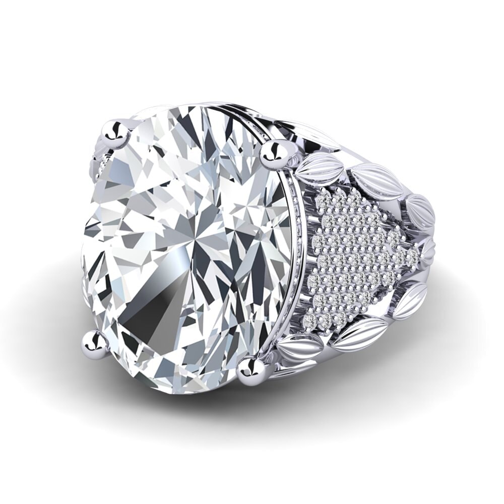 White Zircon Ring Gaye