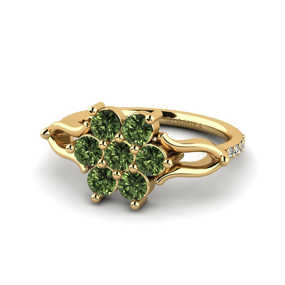 Safira Verde Anel Gaynes