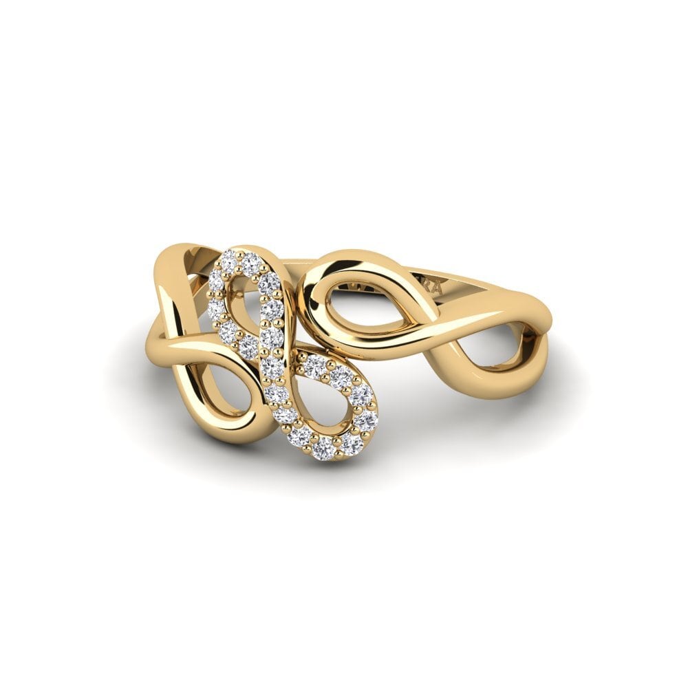 14k Oro Amarillo Anillo Gdansk