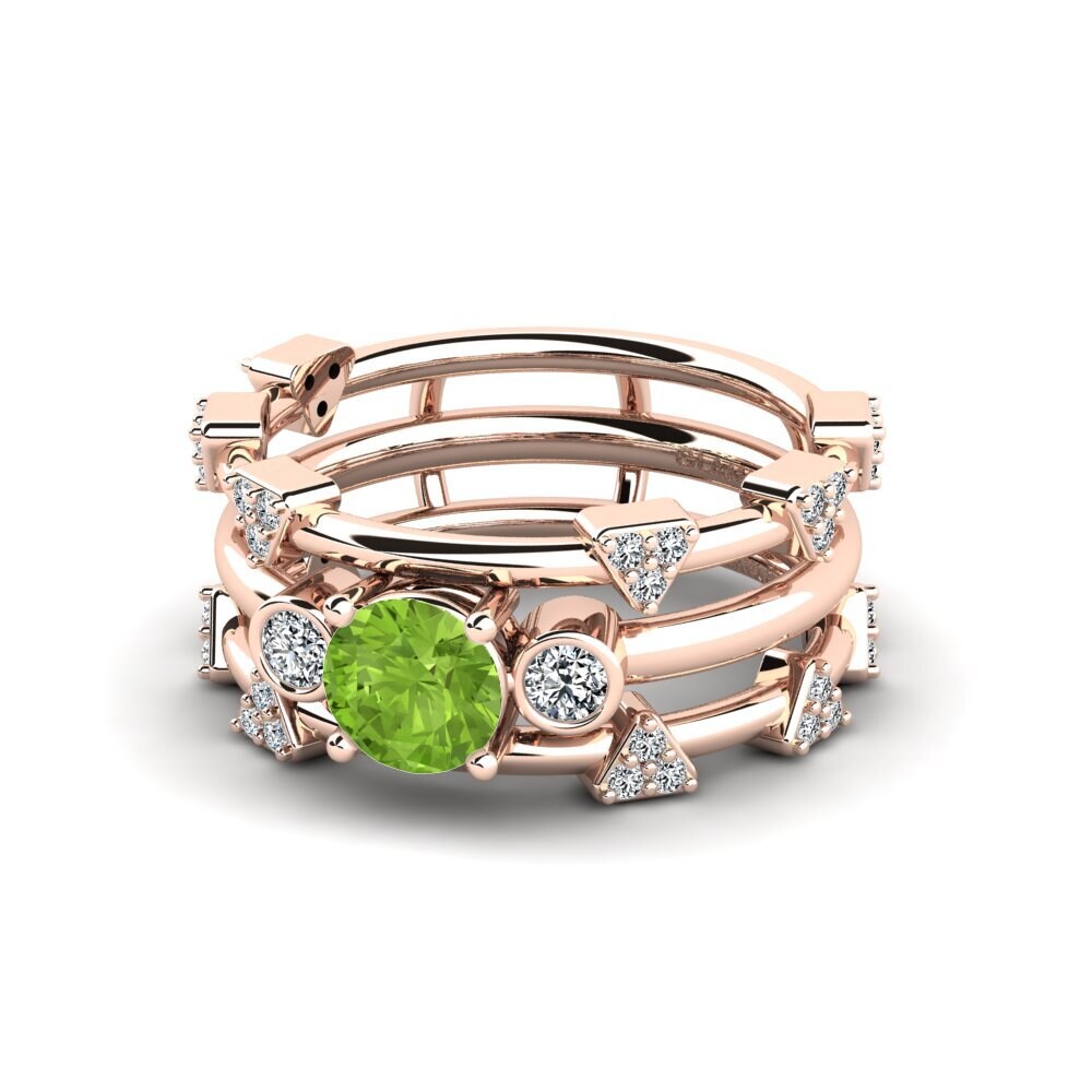 Peridot Ring Gdend SET