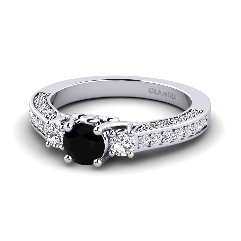Black Diamond Bridal Set Gemmiferous Ring A