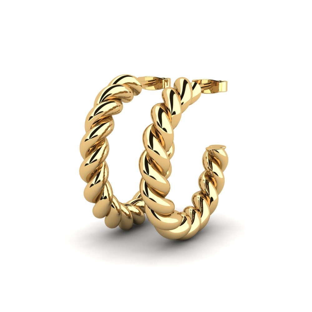 9k Oro Amarillo Pendientes Gemmy