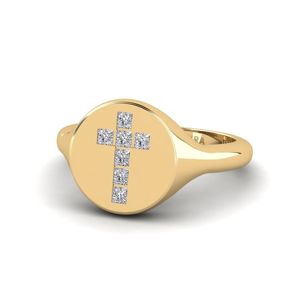 Labor-gezüchteter Diamant Pinker Ring Genemo