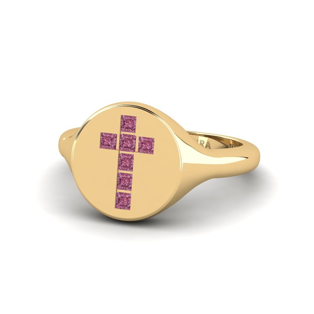 Granate Rhodolite Anillo meñique Genemo