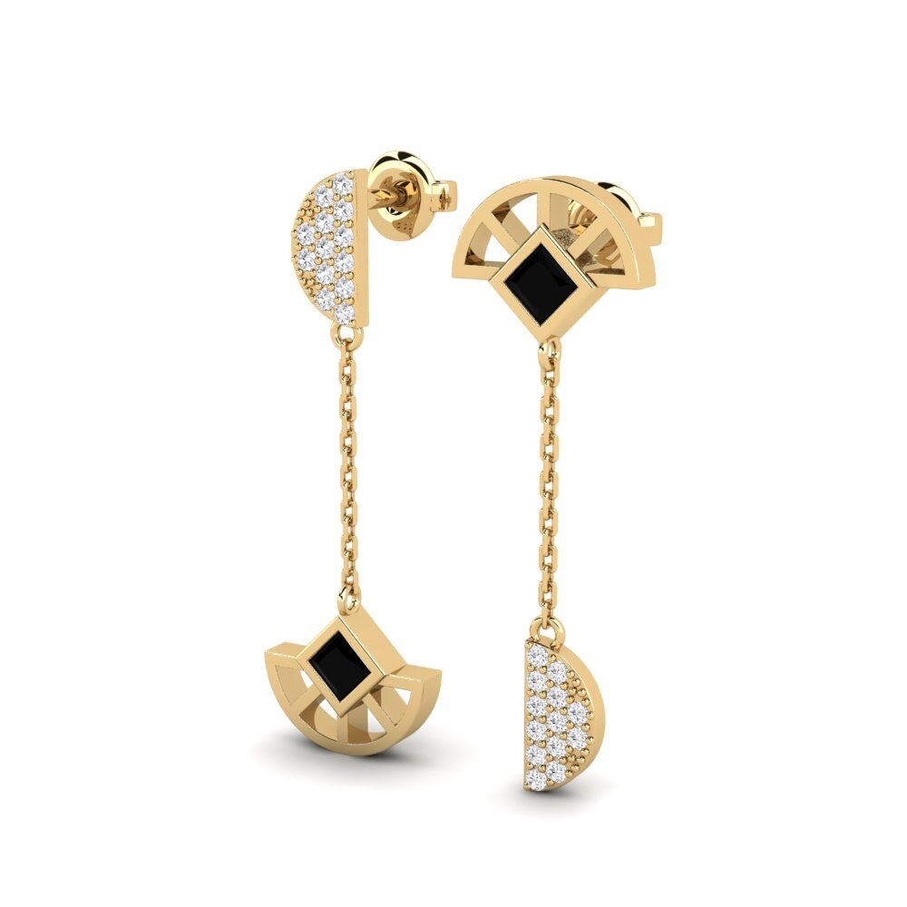 Black Sapphire Women's Earring Geneviev