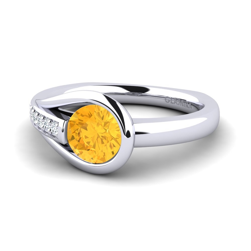 Citrine Engagement Ring Genifer 0.8 crt