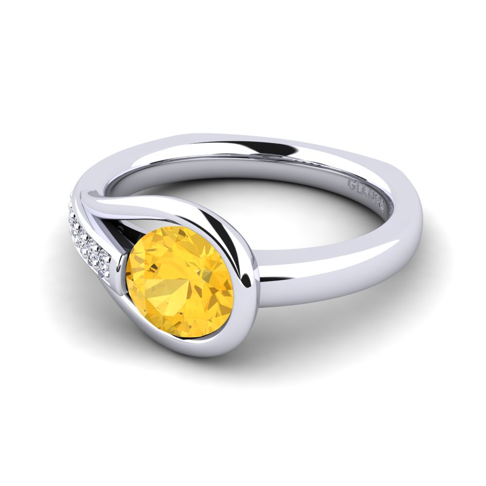 Citrine Engagement Ring Genifer 1.0 crt