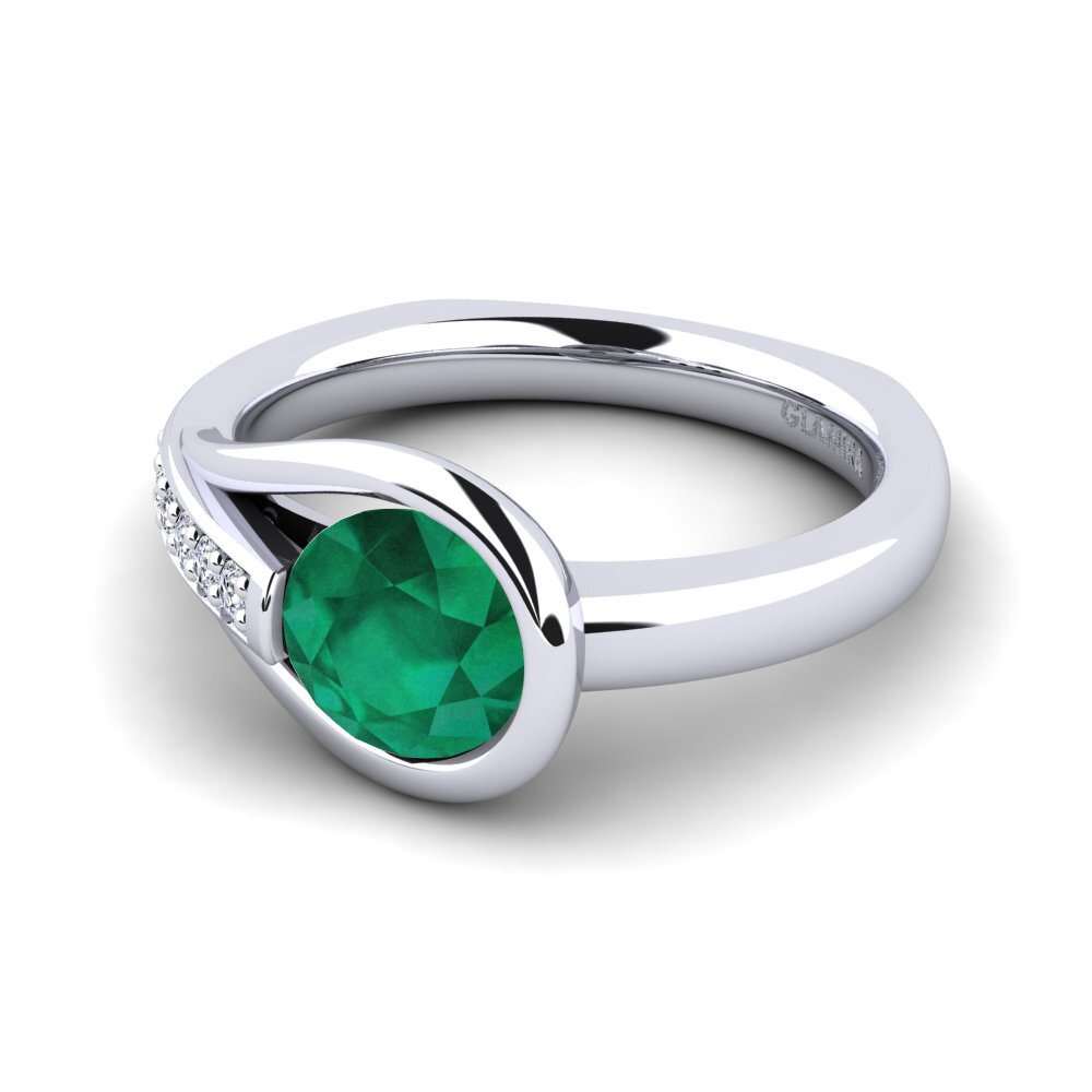 Esmeralda Anillo de compromiso Genifer 1.0 crt