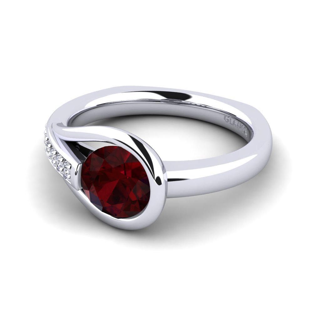 Garnet Engagement Ring Genifer 1.0 crt