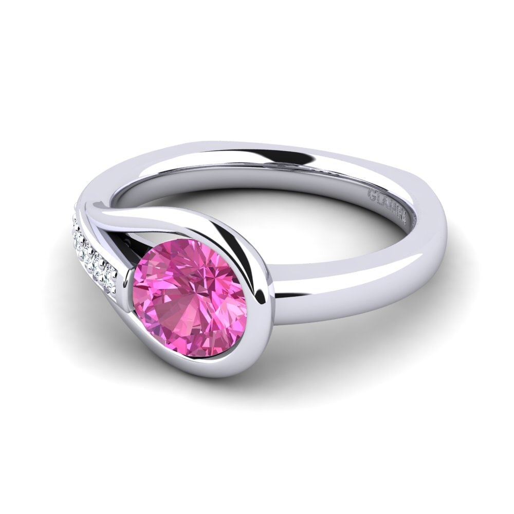 Rosa Topas Forlovelsesring Genifer 1.0 crt