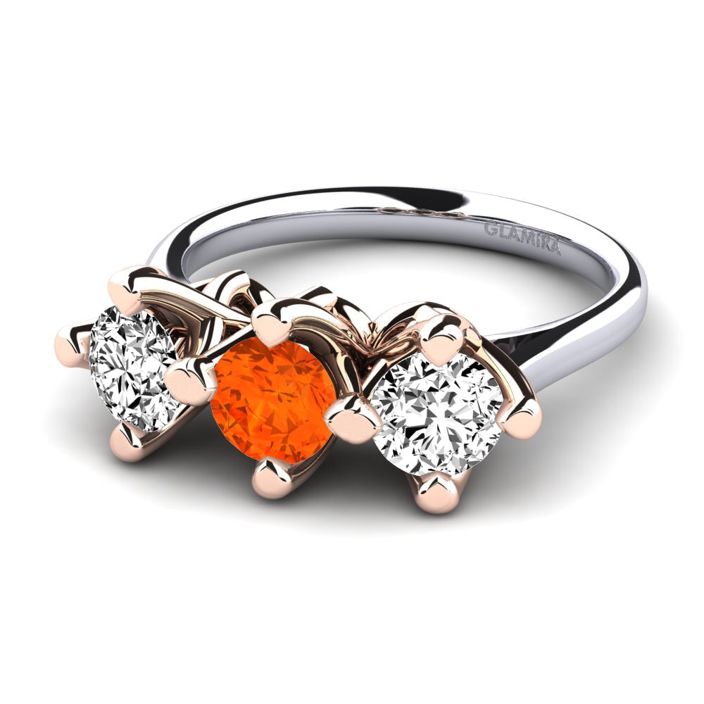 Fire-Opal Engagement Ring Gennarina