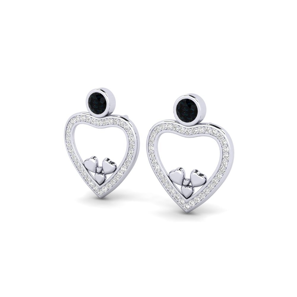 Đá Opal Đen Bông tai nữ Genus