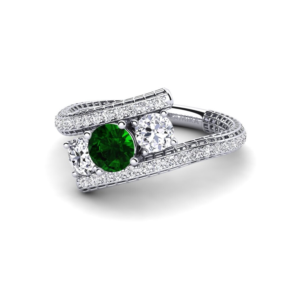 Green Tourmaline Engagement Ring Georgiann