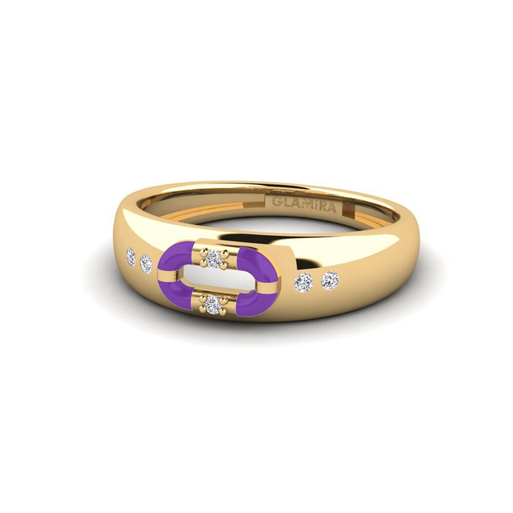 Diamant De Synthèse Bague Georgios
