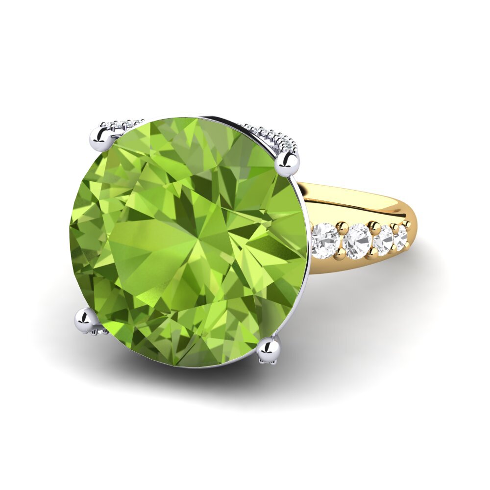 18k Oro Amarillo/Blanco Anillo Gerlindis