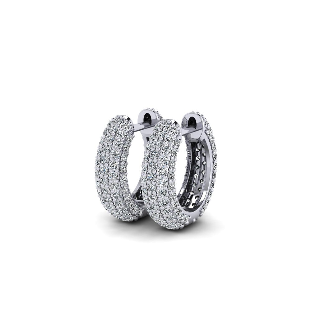 Zirkoon Dames Oorbellen Germaine 15 mm