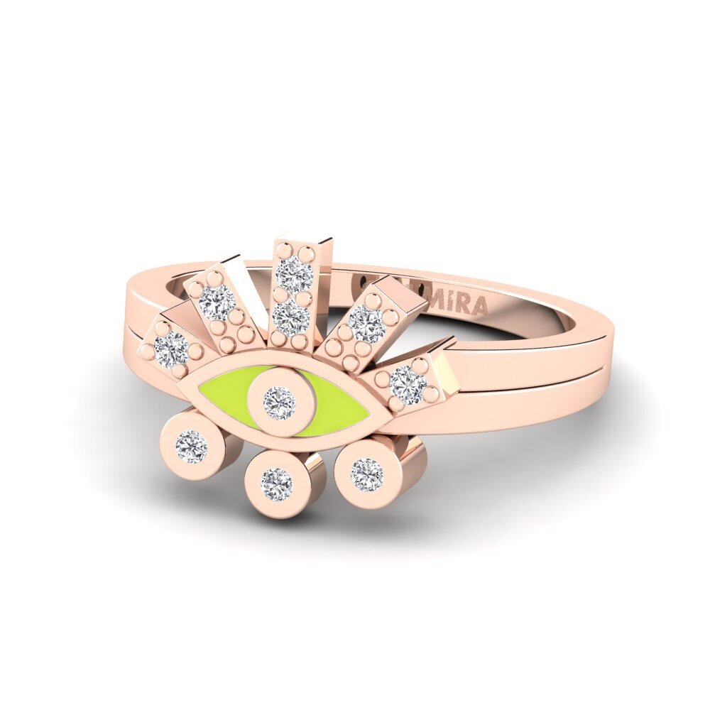 Rotgold 585 Pinker Ring Germanic