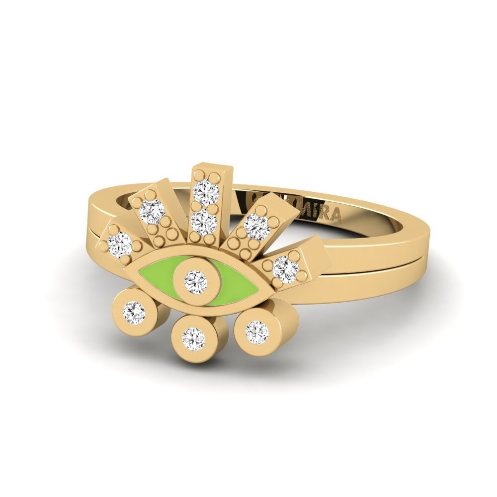 Moissanit Pinker Ring Germanic