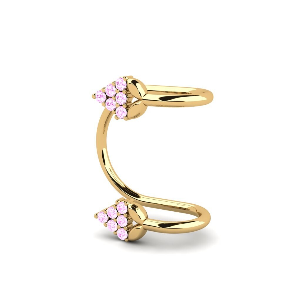 Saphir Rose Boucle d'oreille femme Germano