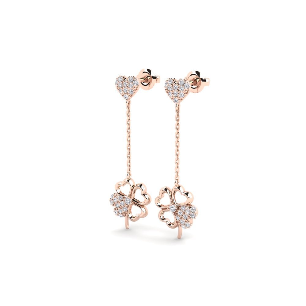 14ct Rose Gold Women's Earring Gesy