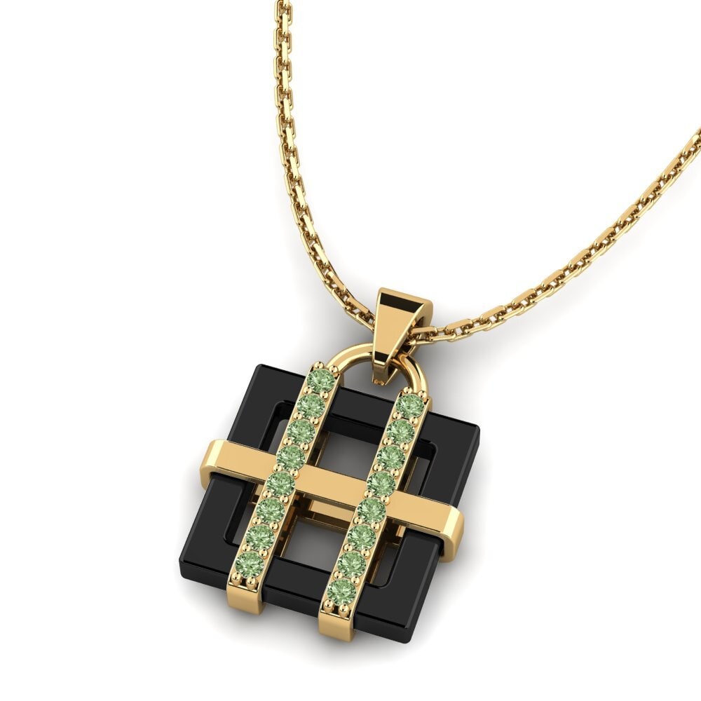 Diamante Verde Colgante de Mujer Gianno