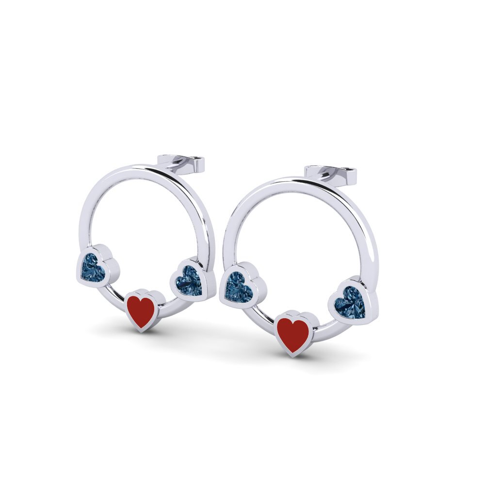 Diamante Azul Pendiente de mujer Gifu
