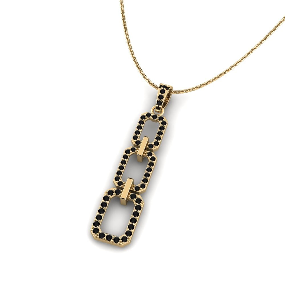 Black Onyx Women's Pendant Gijeog