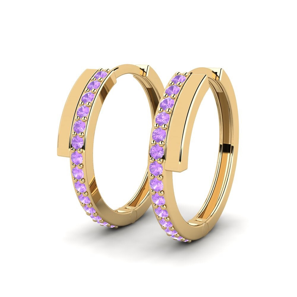 Amethyst Damen ohrring Gilapane